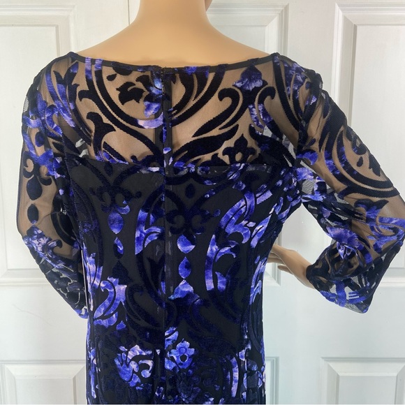 NWT Tahari Enchanting Midnight Floral Sheath Dress - Picture 6 of 17
